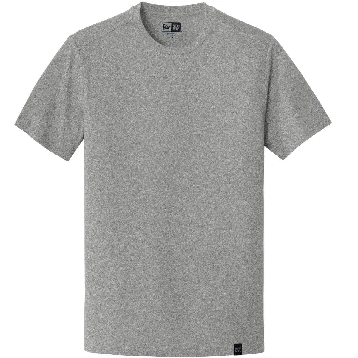 no-logo New Era Heritage Blend Crew Tee-Polos-New Era-Shadow Grey Heather-S-Thread Logic