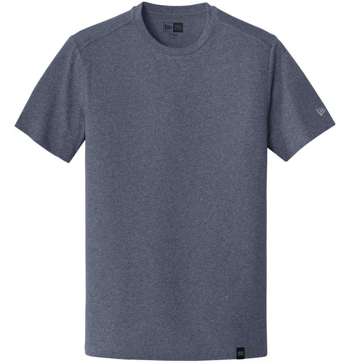 no-logo New Era Heritage Blend Crew Tee-Polos-New Era-True Navy Heather-S-Thread Logic