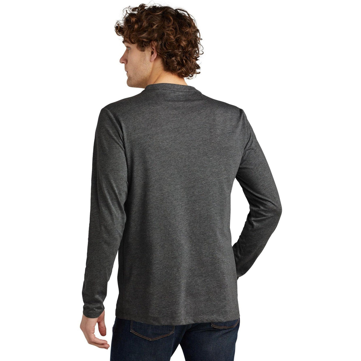 no-logo New Era Heritage Blend Long Sleeve Crew Tee-Regular-New Era-Thread Logic
