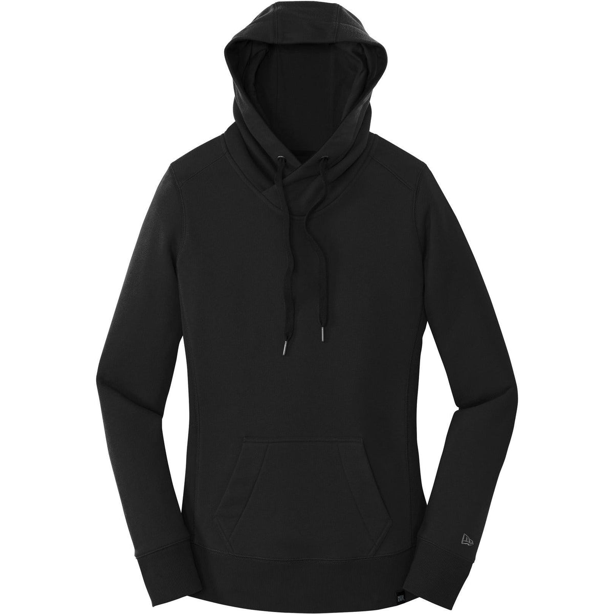 logo-left New Era Women's French Terry Pullover Hoodie-Hoodies-New Era-Black-XS-Thread Logic