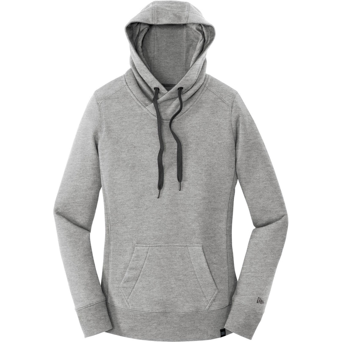logo-left New Era Women's French Terry Pullover Hoodie-Hoodies-New Era-Light Graphite Twist-XS-Thread Logic