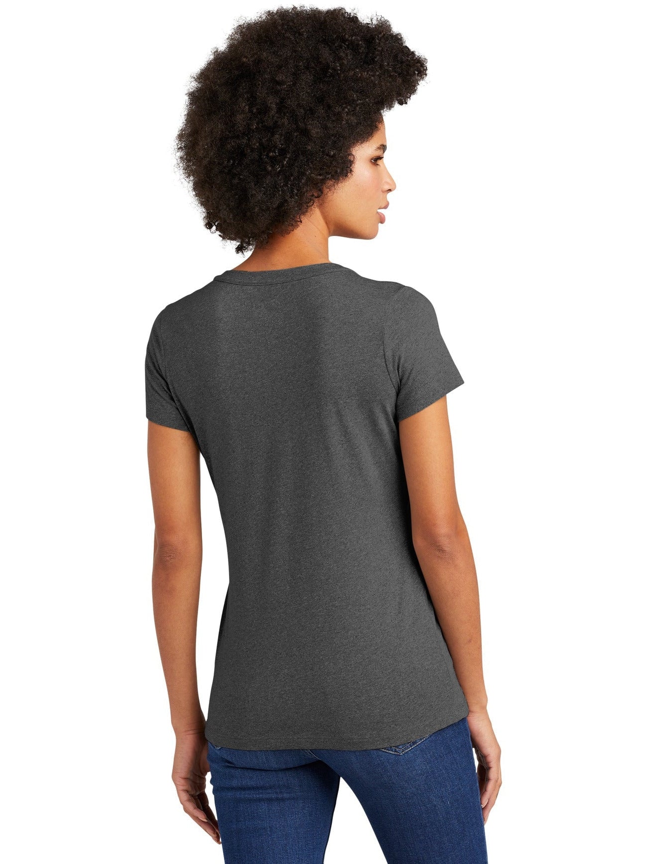 no-logo New Era Ladies Heritage Blend V-Neck Tee-Regular-New Era-Thread Logic