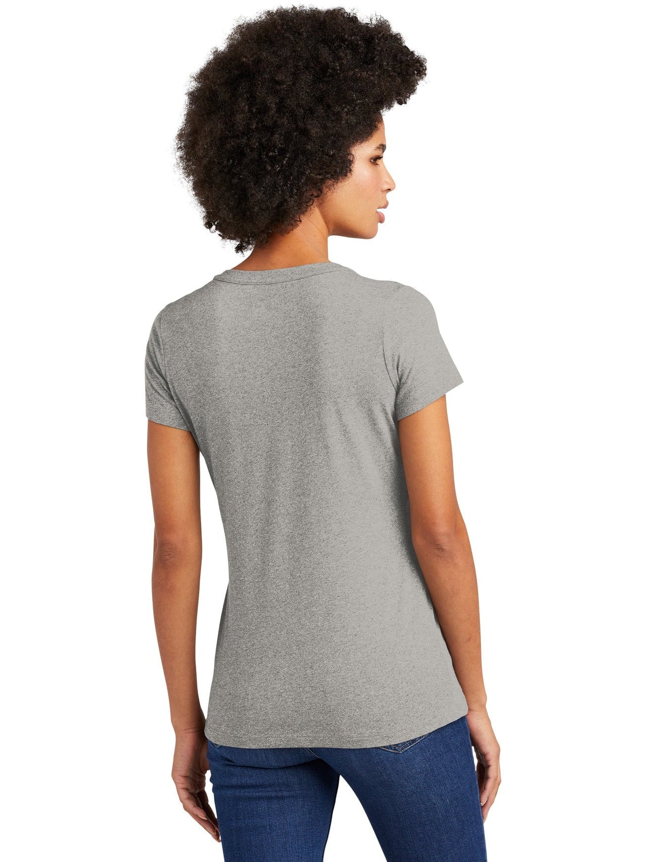 no-logo New Era Ladies Heritage Blend V-Neck Tee-Regular-New Era-Thread Logic