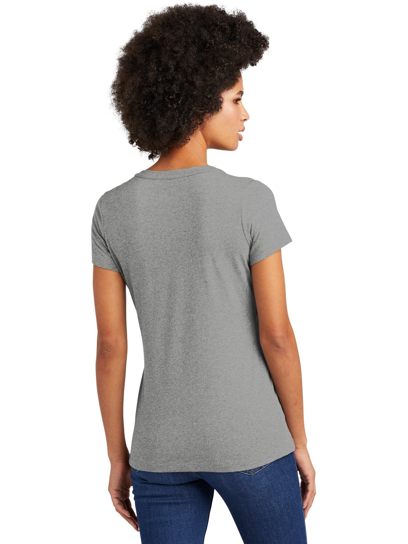 no-logo New Era Ladies Heritage Blend V-Neck Tee-Regular-New Era-Thread Logic
