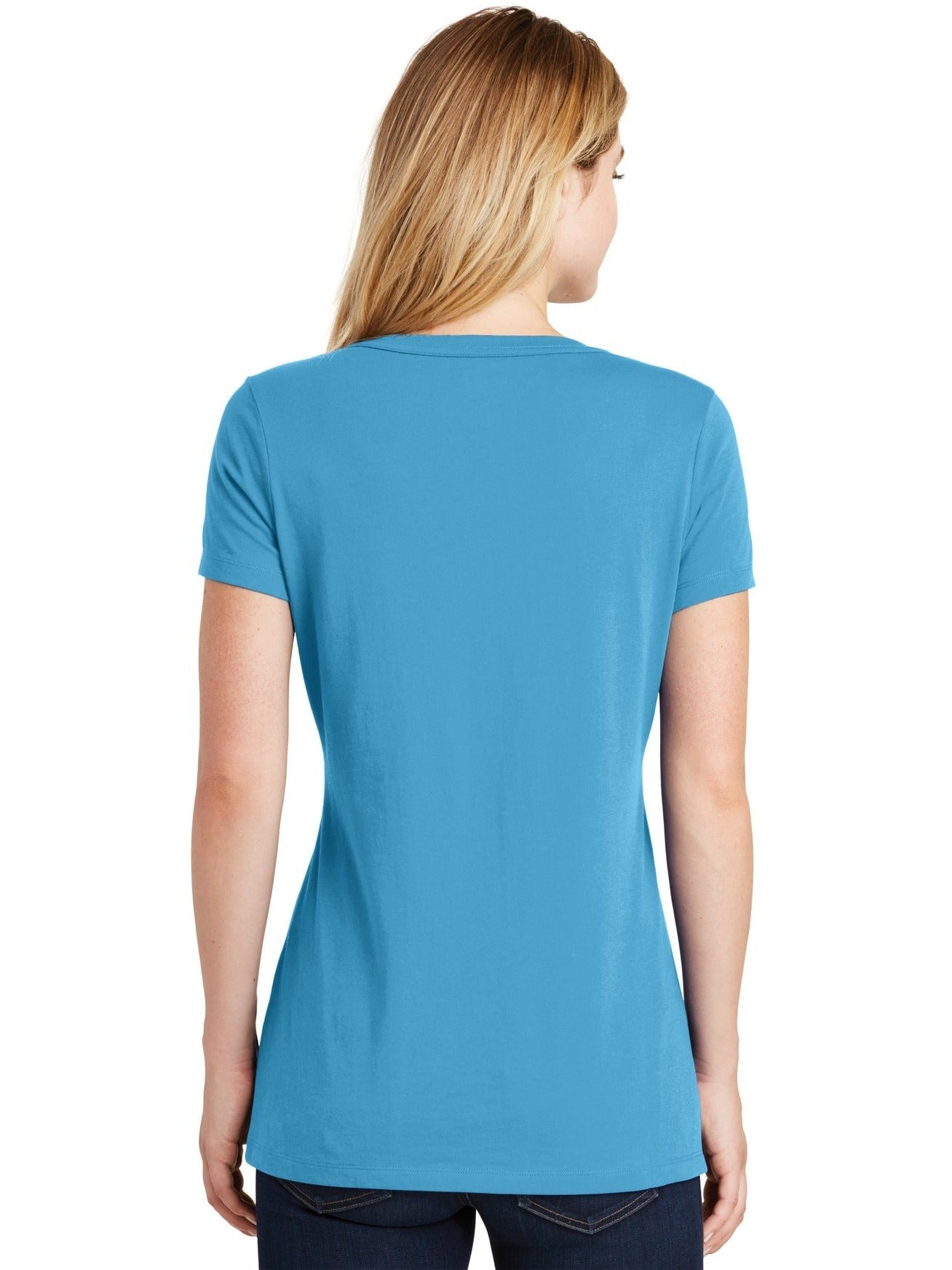 no-logo New Era Ladies Heritage Blend V-Neck Tee-Regular-New Era-Thread Logic