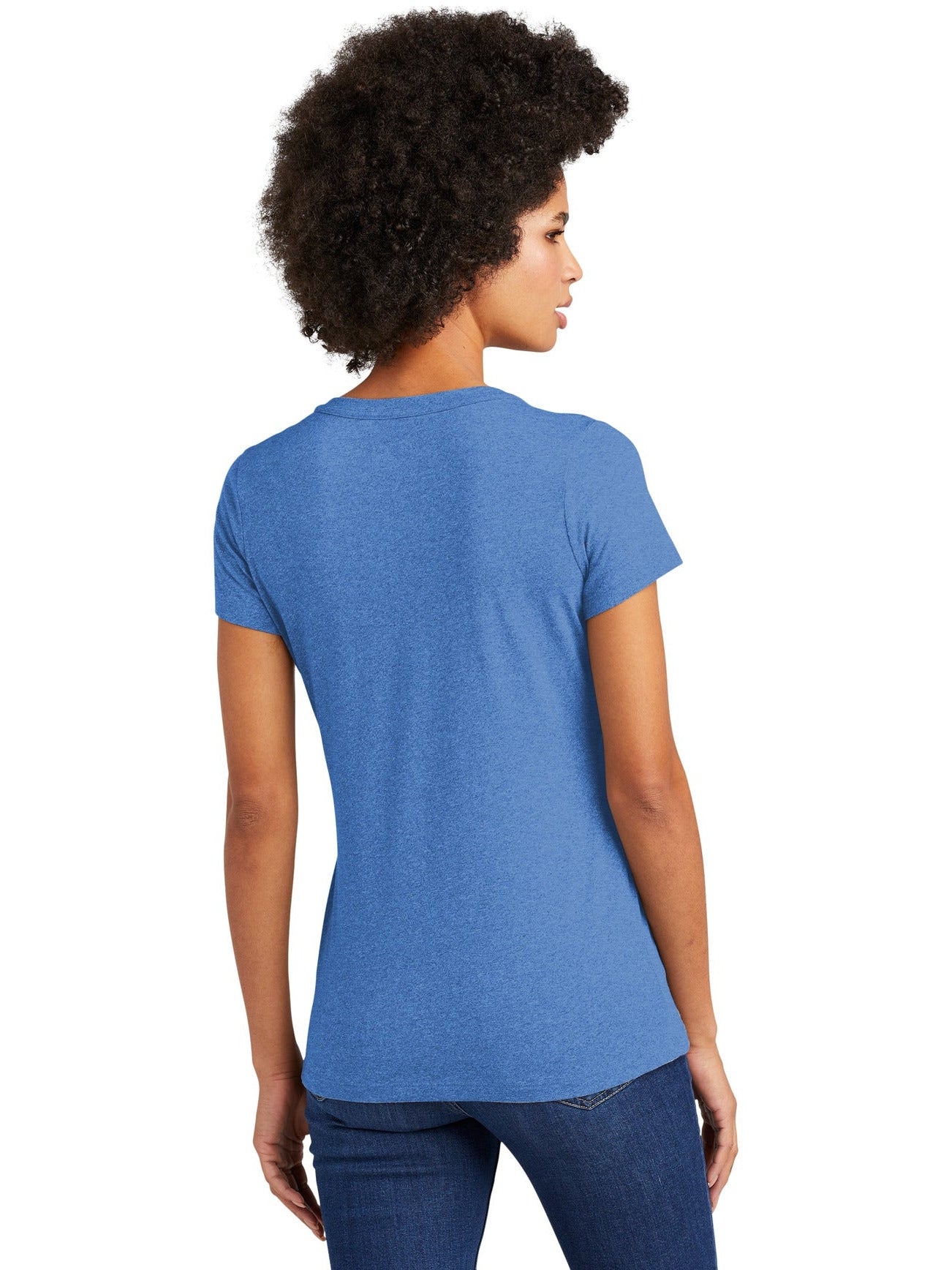 no-logo New Era Ladies Heritage Blend V-Neck Tee-Regular-New Era-Thread Logic