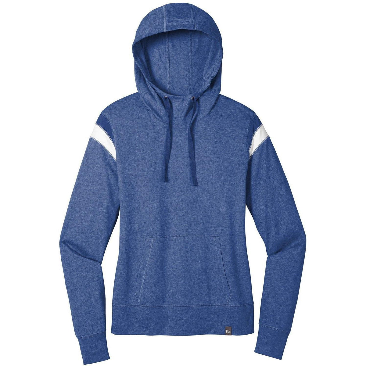 no-logo New Era Women's Heritage Blend Varsity Hoodie-Hoodies-New Era-Royal Heather/Royal/White-XS-Thread Logic