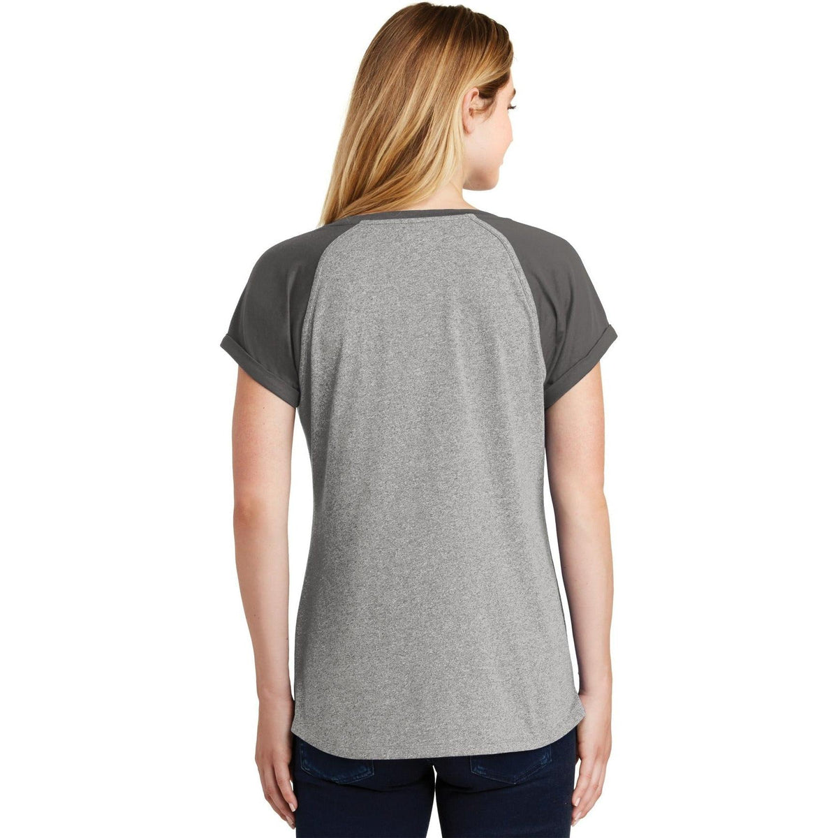 no-logo New Era Women's Heritage Blend Varsity Tee-Polos-New Era-Thread Logic