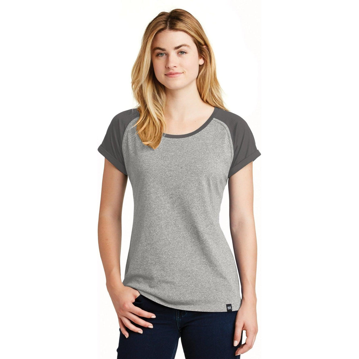 no-logo New Era Women's Heritage Blend Varsity Tee-Polos-New Era-Thread Logic