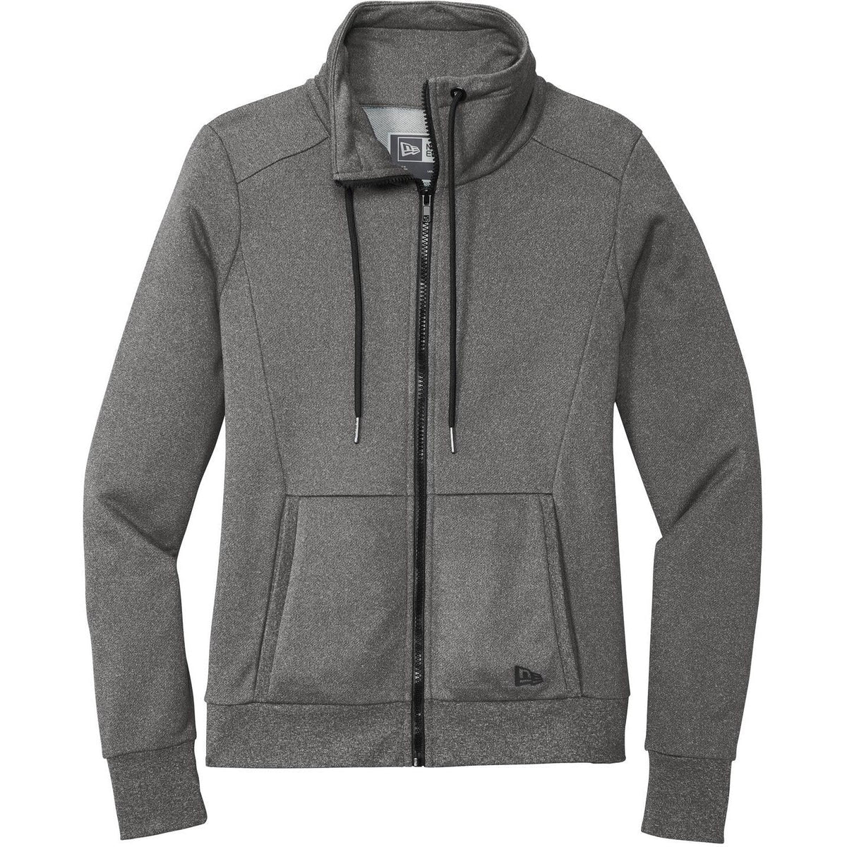 no-logo New Era Ladies Performance Terry Full-Zip Cowl