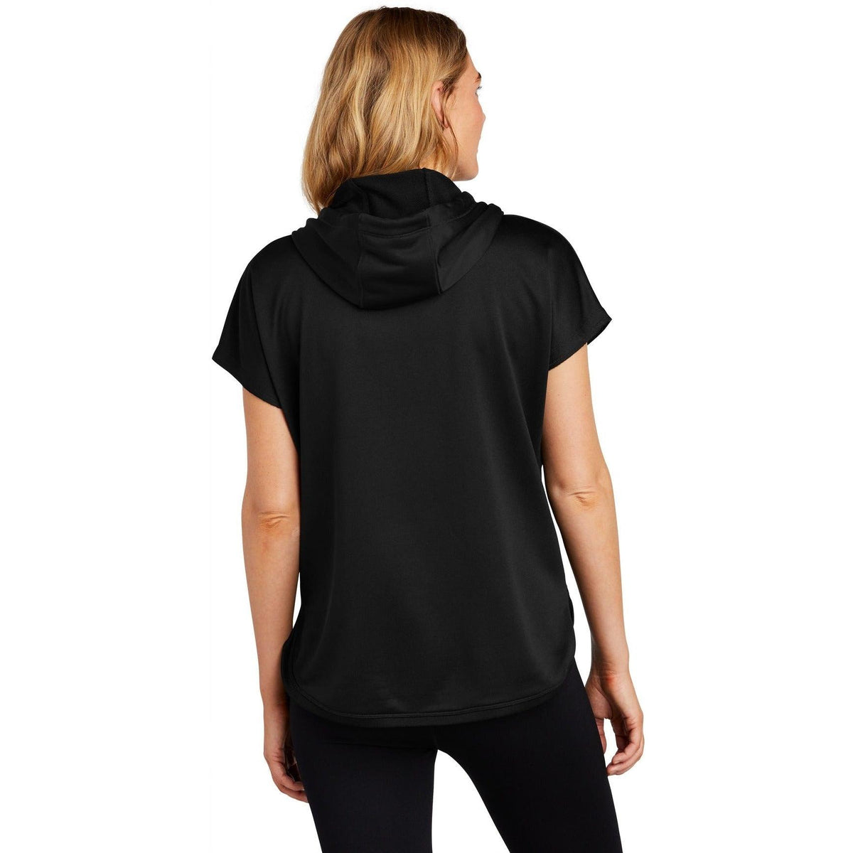no-logo New Era Ladies Performance Terry Short Sleeve Hoodie-Regular-New Era-Thread Logic