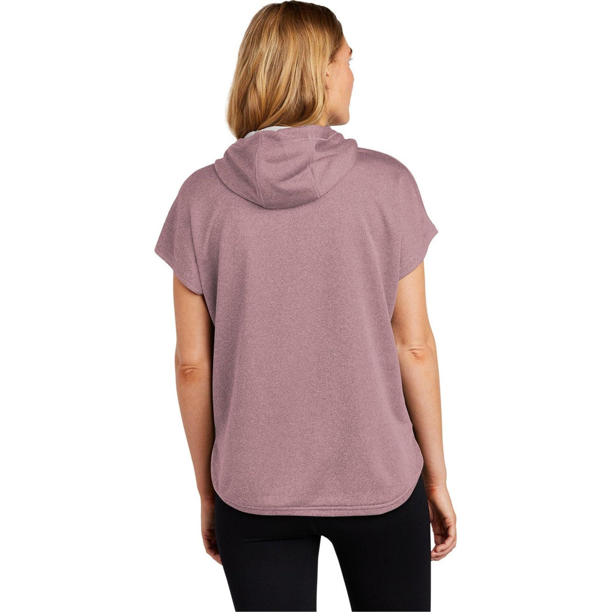 no-logo New Era Ladies Performance Terry Short Sleeve Hoodie-Regular-New Era-Thread Logic