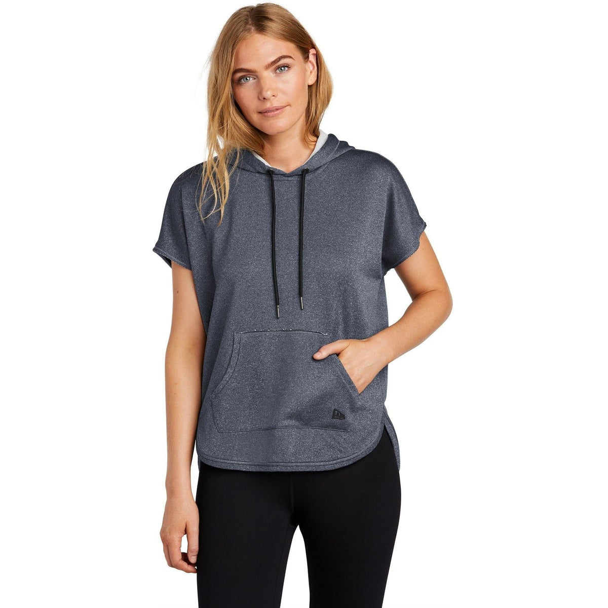no-logo New Era Ladies Performance Terry Short Sleeve Hoodie-Regular-New Era-Thread Logic
