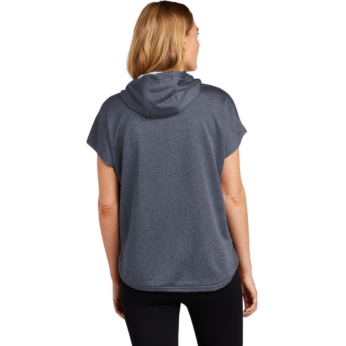 no-logo New Era Ladies Performance Terry Short Sleeve Hoodie-Regular-New Era-Thread Logic