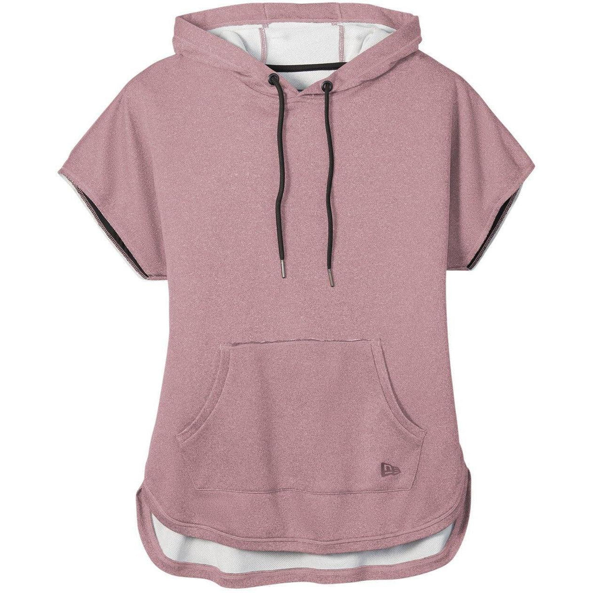 no-logo New Era Ladies Performance Terry Short Sleeve Hoodie