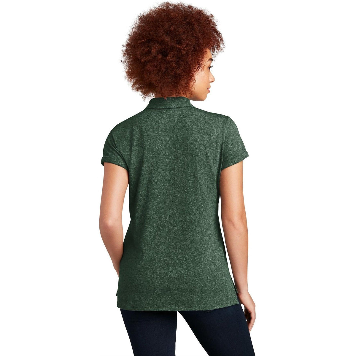 no-logo New Era Women's Slub Twist Polo-Regular-New Era-Thread Logic