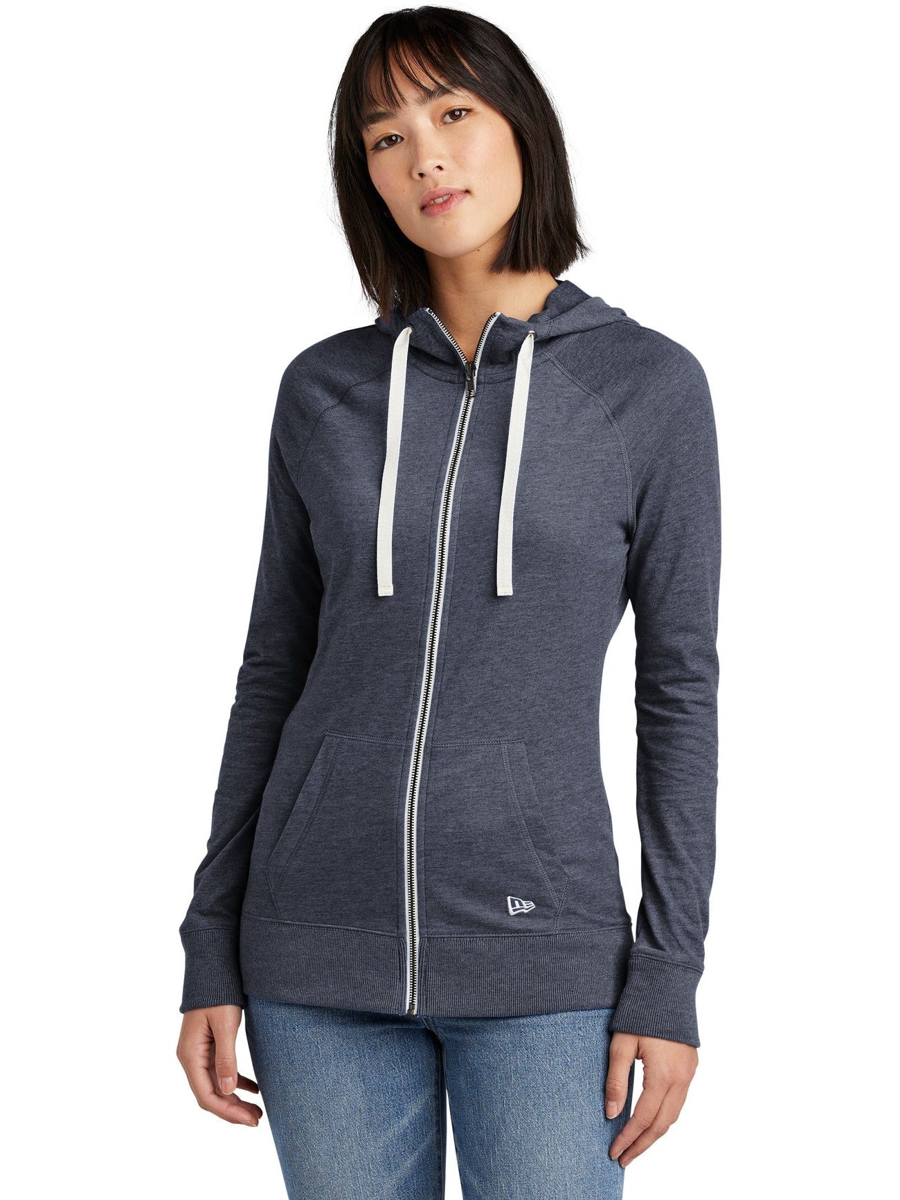 New Era LNEA122 Full-Zip Sweatshirt with Custom Embroidery