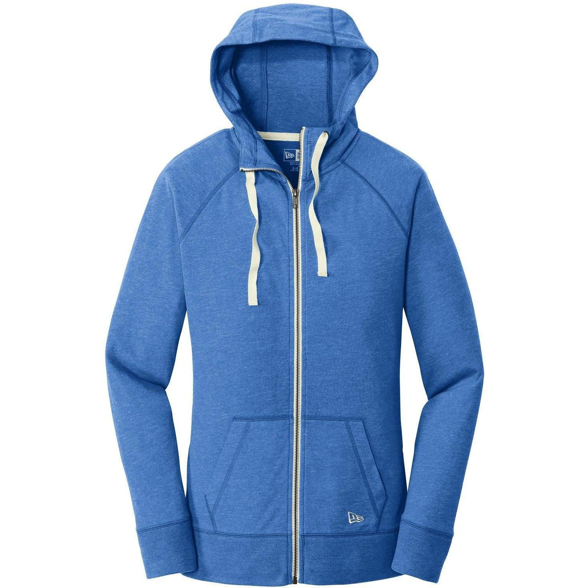 no-logo New Era Women's Sueded Cotton Full-Zip Hoodie-Full Zips-New Era-Royal Heather-XS-Thread Logic