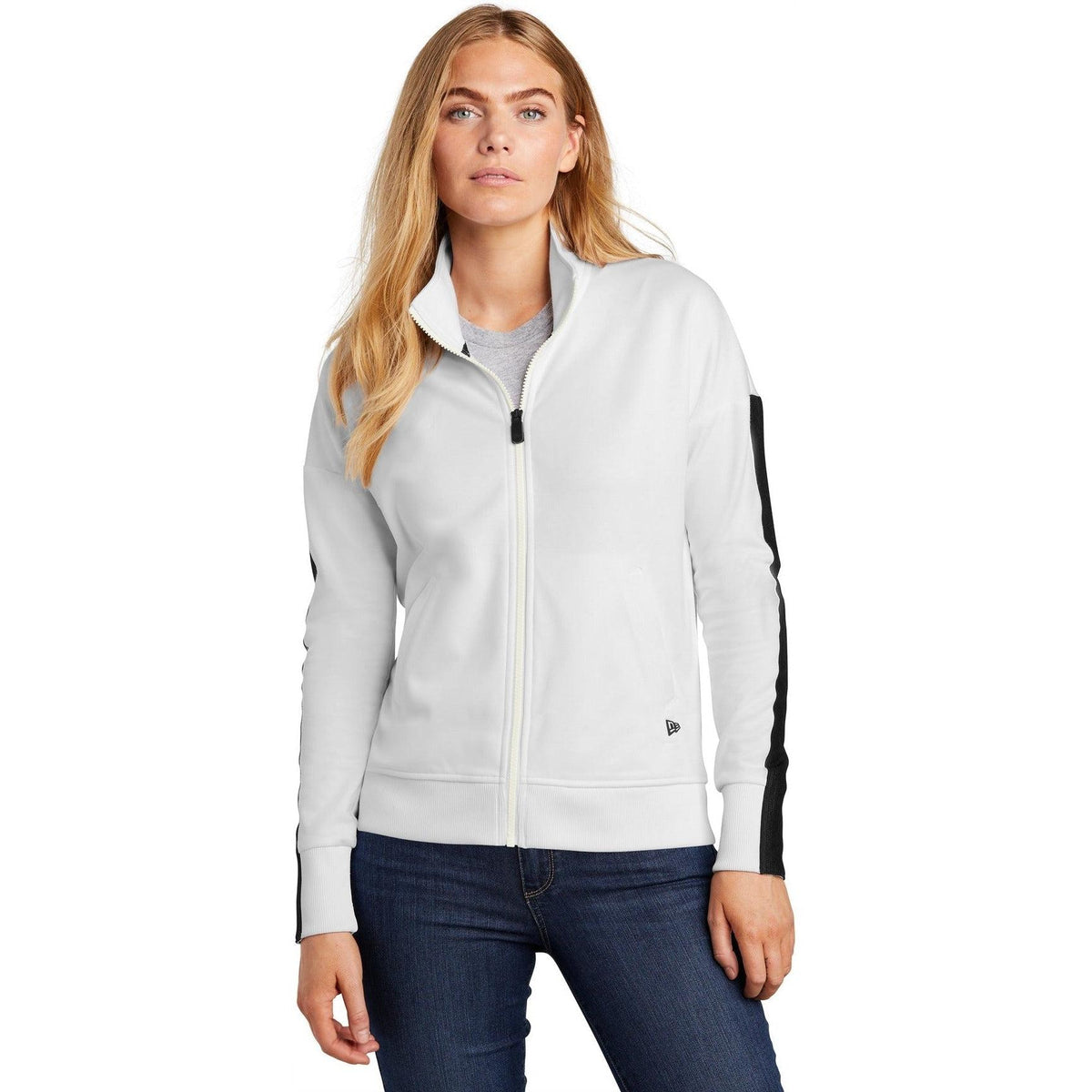 no-logo New Era Women's Track Jacket-Active-New Era-Thread Logic