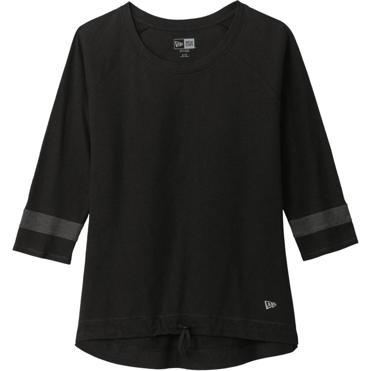 no-logo New Era Ladies Tri-Blend 3/4-Sleeve Tee