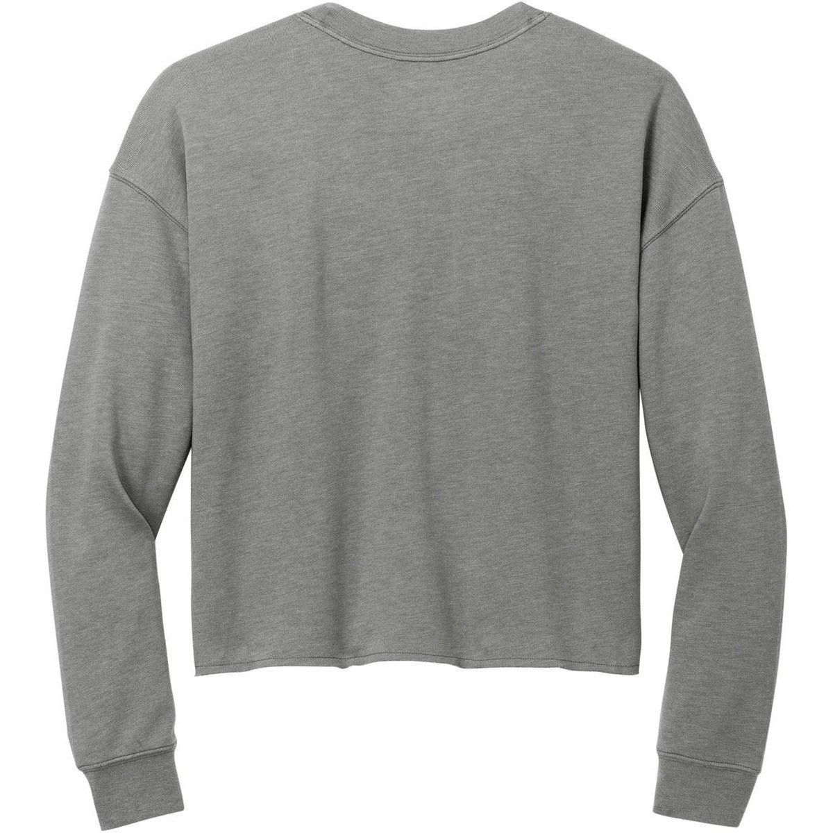 no-logo New Era Ladies Tri-Blend Fleece Crop Crew-New-New Era-Thread Logic