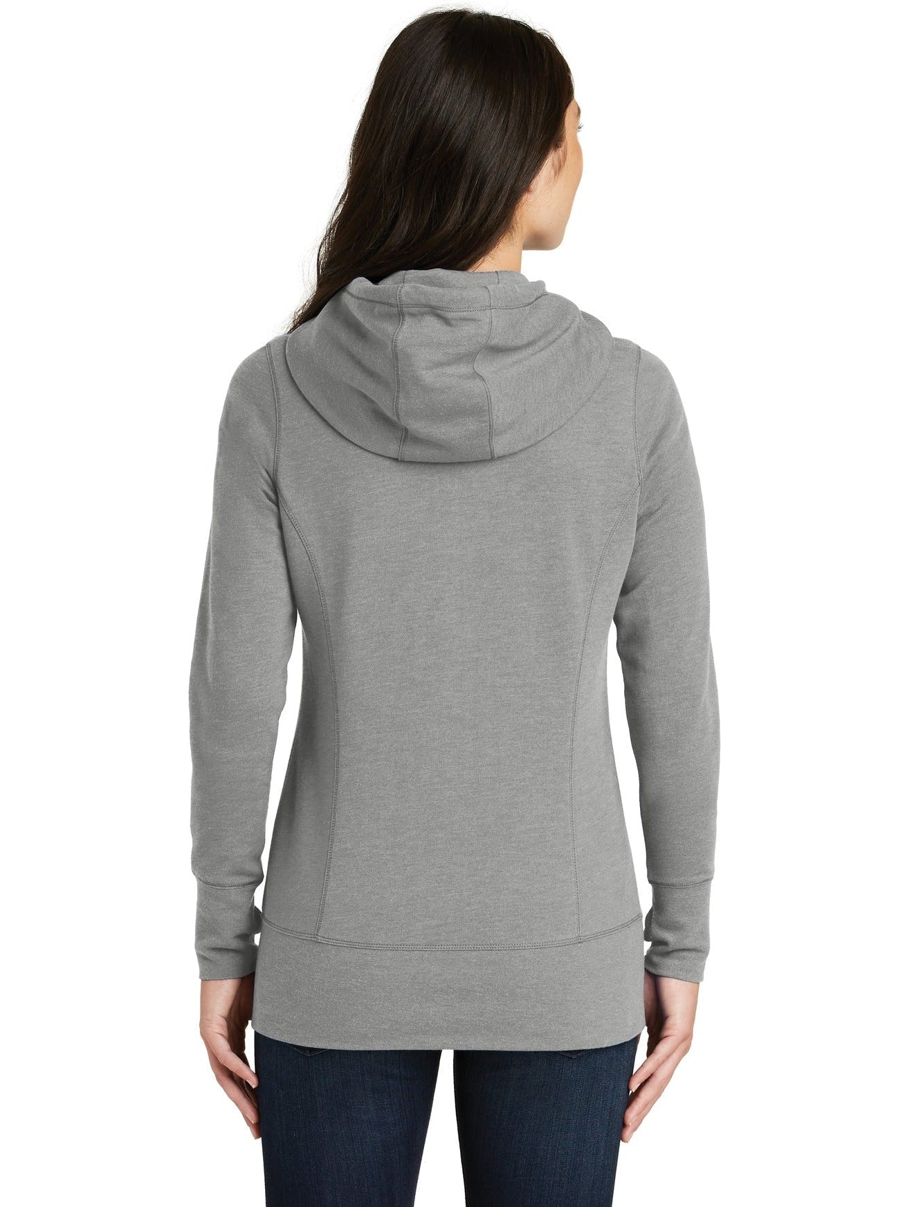 no-logo New Era Ladies Tri-Blend Fleece Full-Zip Hoodie-Regular-New Era-Thread Logic