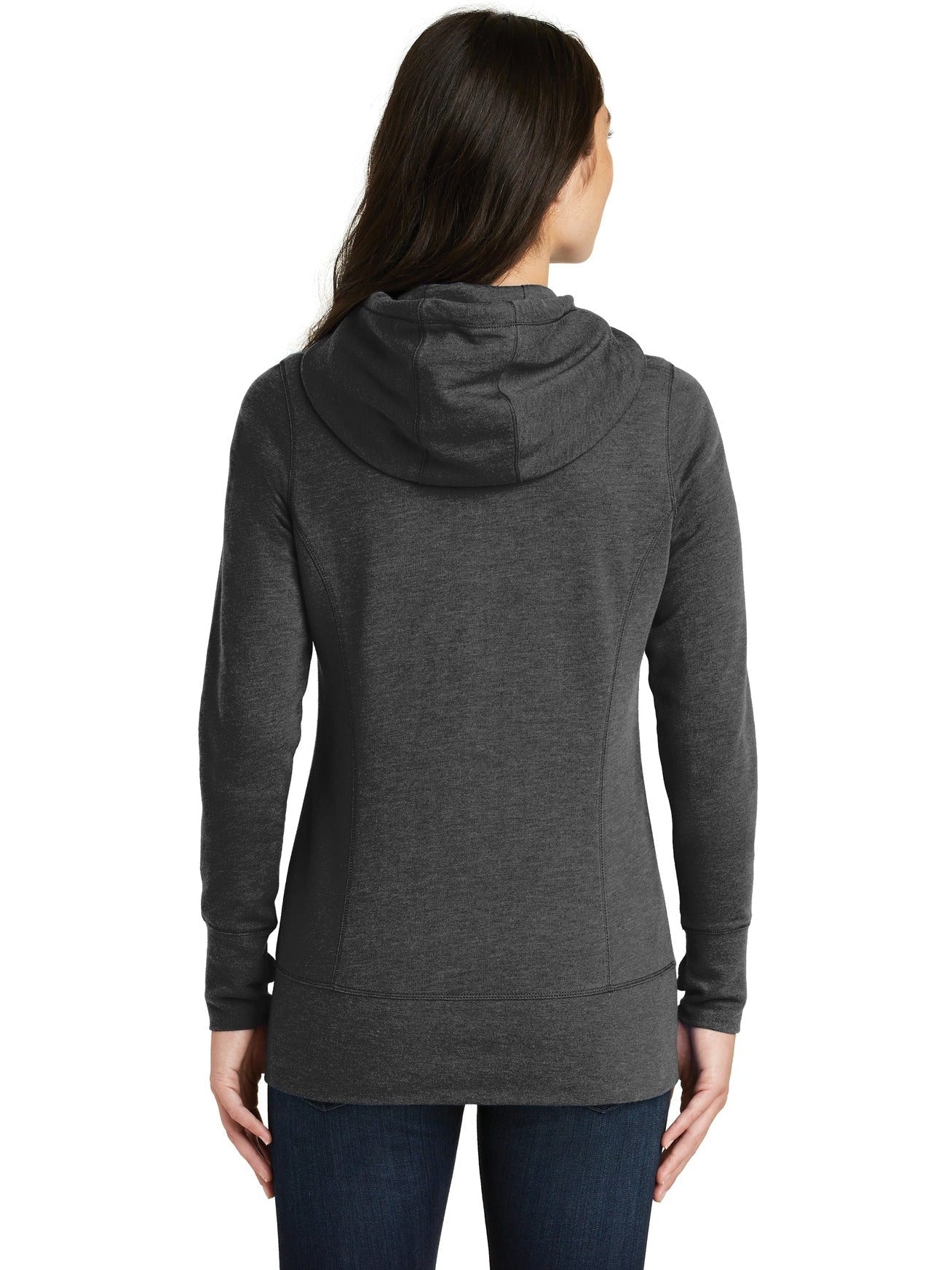 no-logo New Era Ladies Tri-Blend Fleece Full-Zip Hoodie-Regular-New Era-Thread Logic