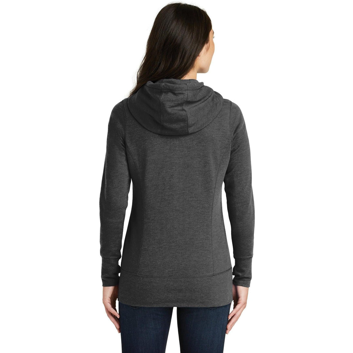 no-logo New Era Women's Tri-Blend Fleece Full-Zip Hoodie-Full Zips-New Era-Thread Logic
