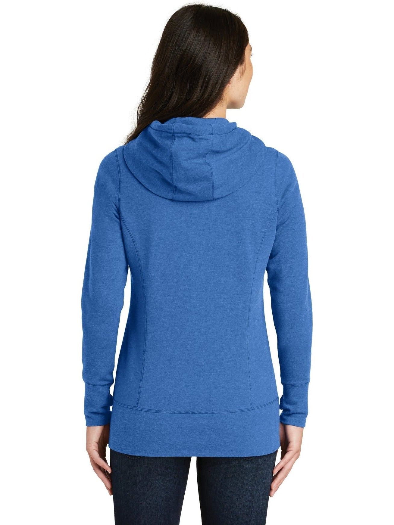 no-logo New Era Ladies Tri-Blend Fleece Full-Zip Hoodie-Regular-New Era-Thread Logic
