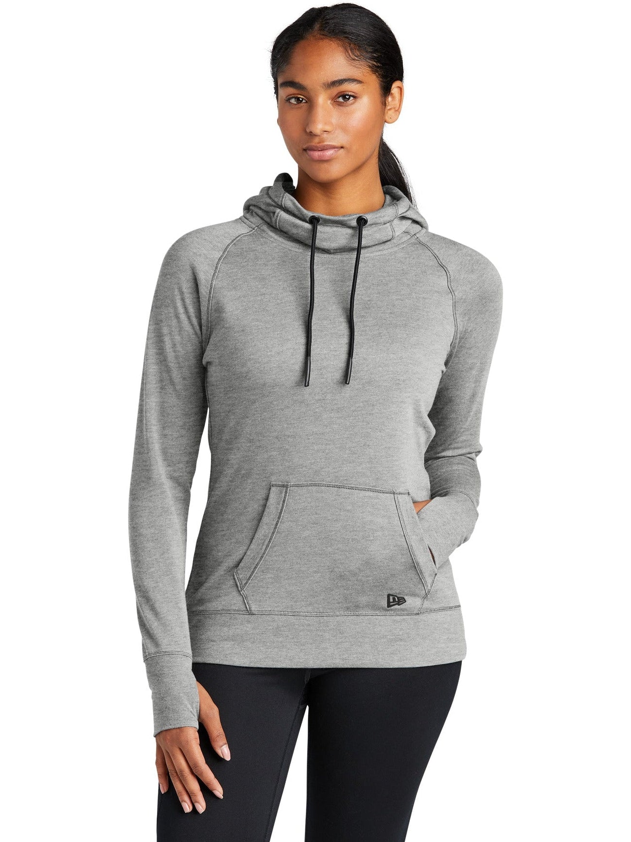 no-logo New Era Ladies Tri-Blend Fleece Pullover Hoodie-Regular-New Era-Thread Logic