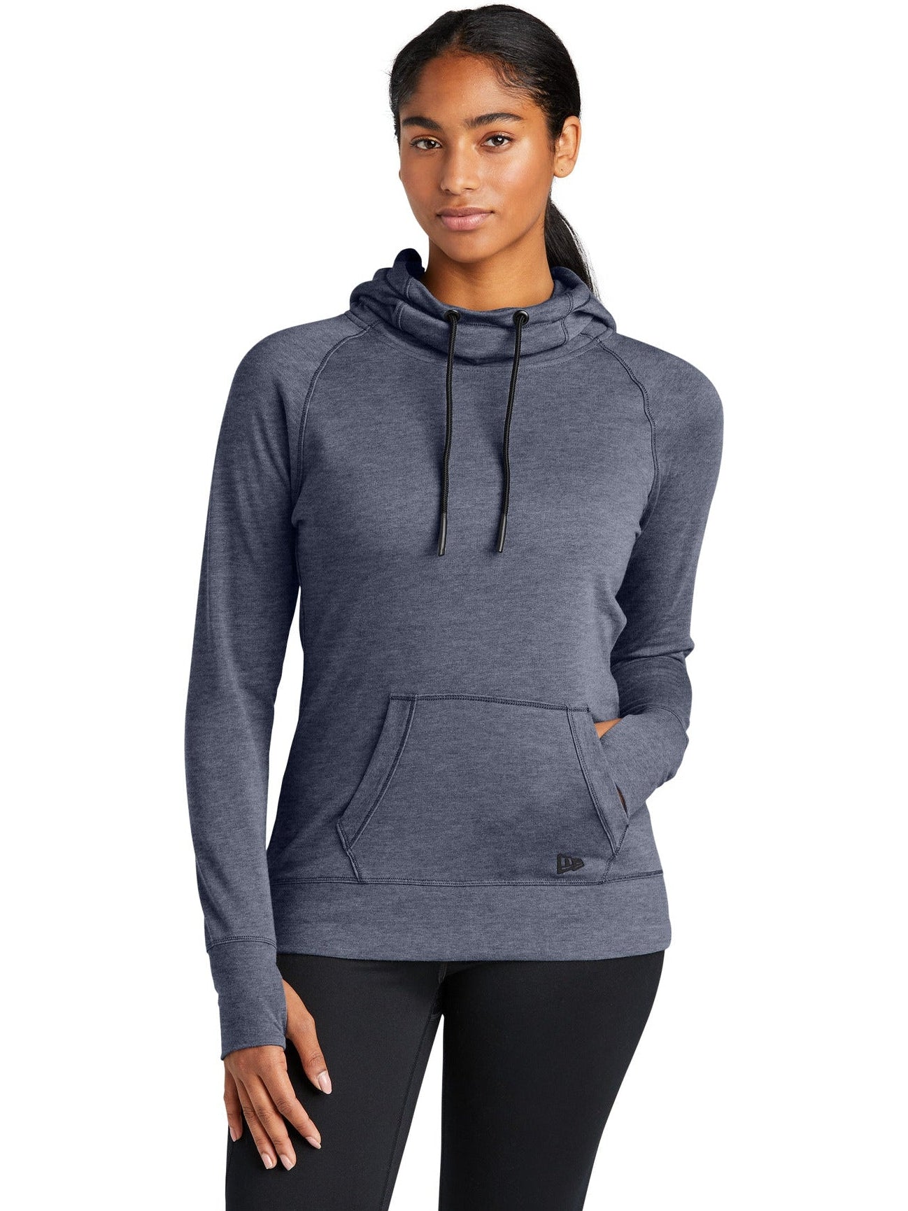 no-logo New Era Ladies Tri-Blend Fleece Pullover Hoodie-Regular-New Era-Thread Logic