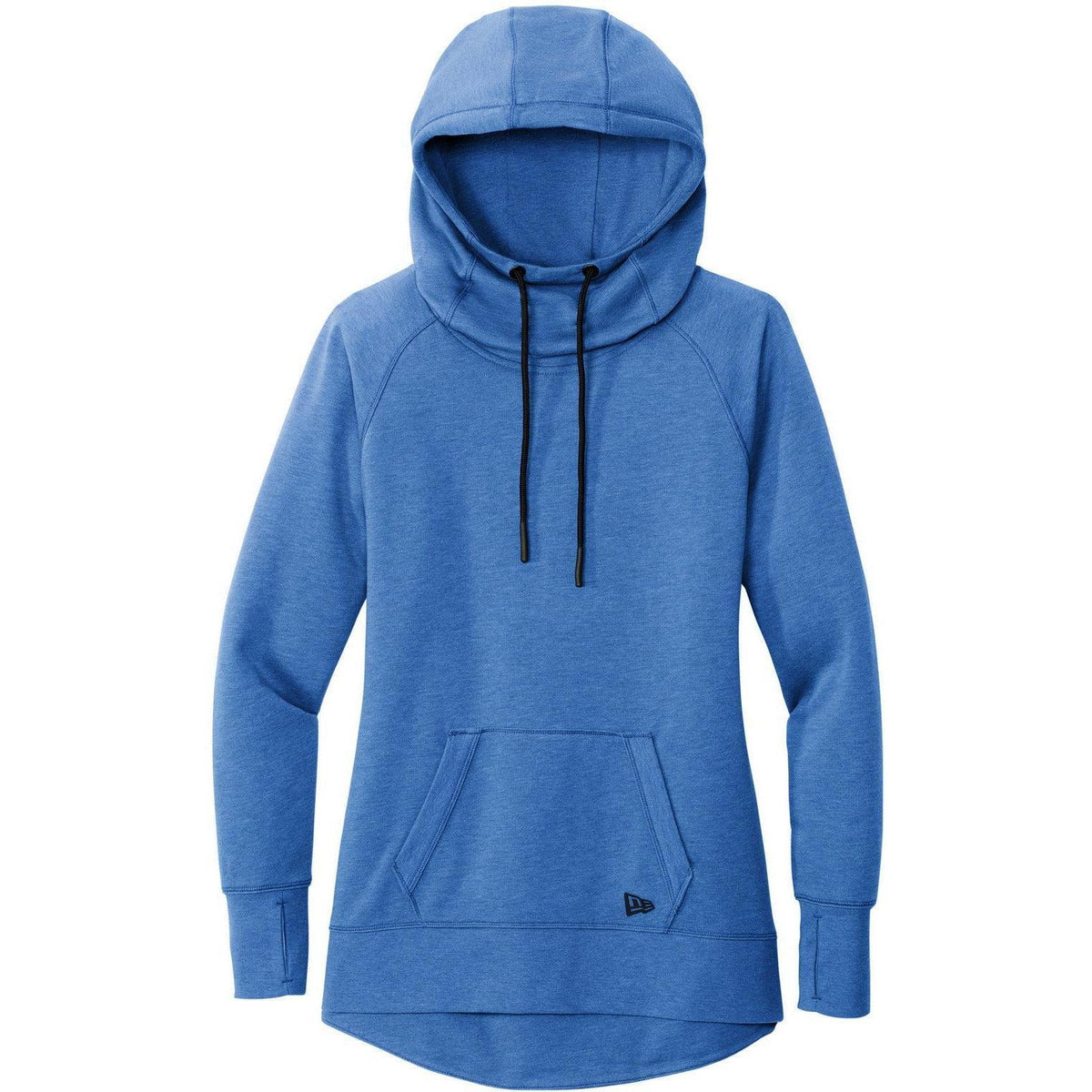 no-logo New Era Women's Tri-Blend Fleece Pullover Hoodie-Hoodies-New Era-Royal Heather-XS-Thread Logic