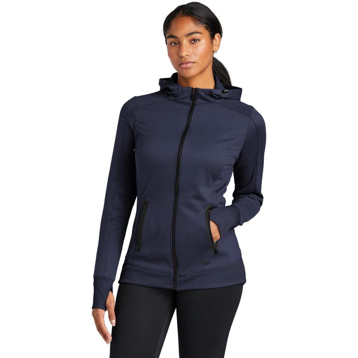no-logo New Era Ladies Venue Fleece Full-Zip Hoodie-Regular-New Era-Thread Logic