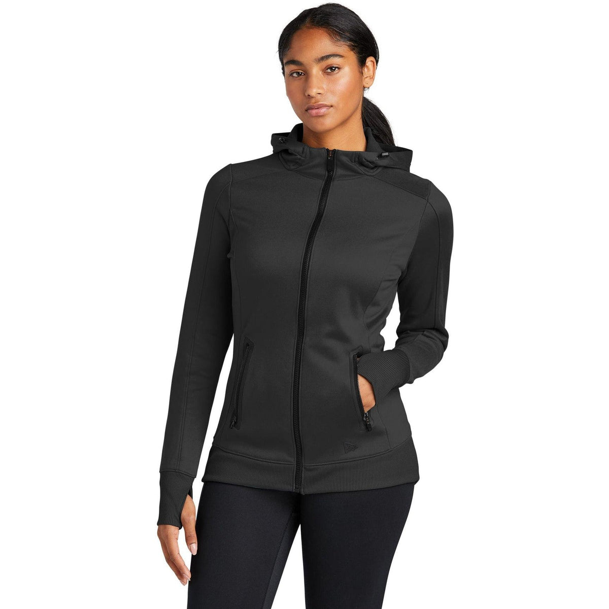 no-logo New Era Ladies Venue Fleece Full-Zip Hoodie-Regular-New Era-Thread Logic