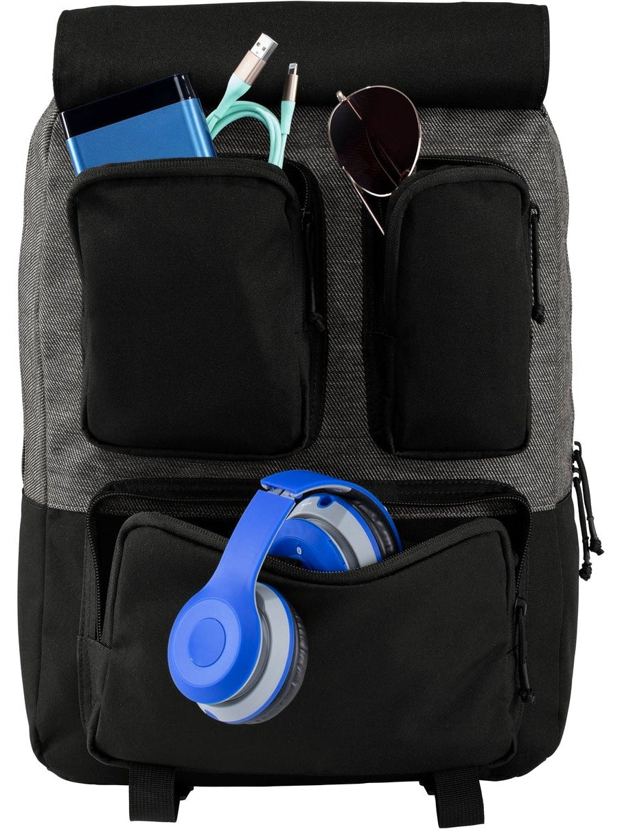 New Era Legacy Rucksack-Regular-New Era-Black Twill Heather/Black-Thread Logic