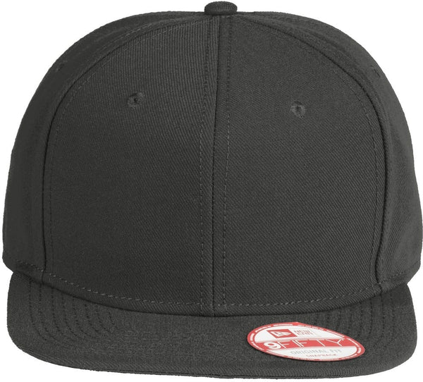 New Era Original Fit Flat Bill Snapback Cap-Active-New Era-Black-OSFA-Thread Logic