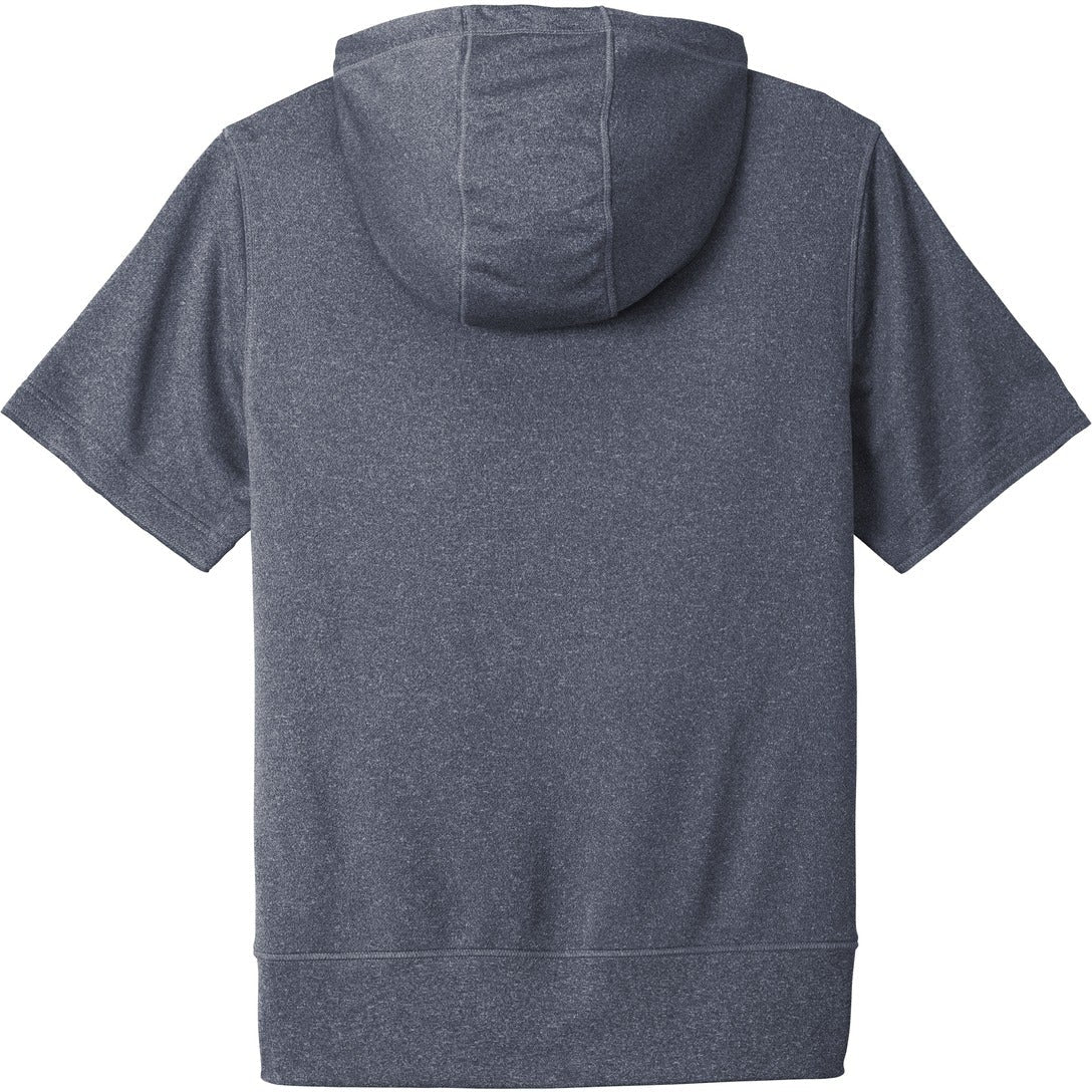 no-logo New Era  Performance Terry Short Sleeve Hoodie-Regular-New Era-Thread Logic