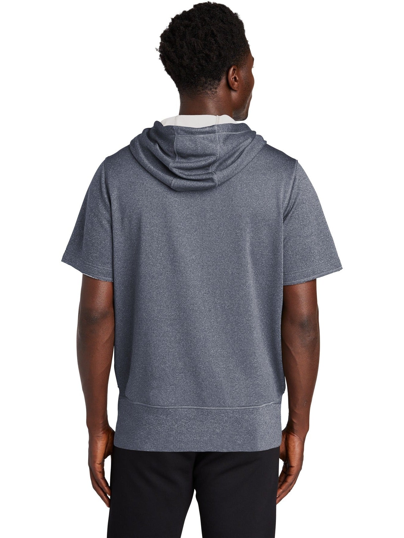 no-logo New Era  Performance Terry Short Sleeve Hoodie-Regular-New Era-Thread Logic