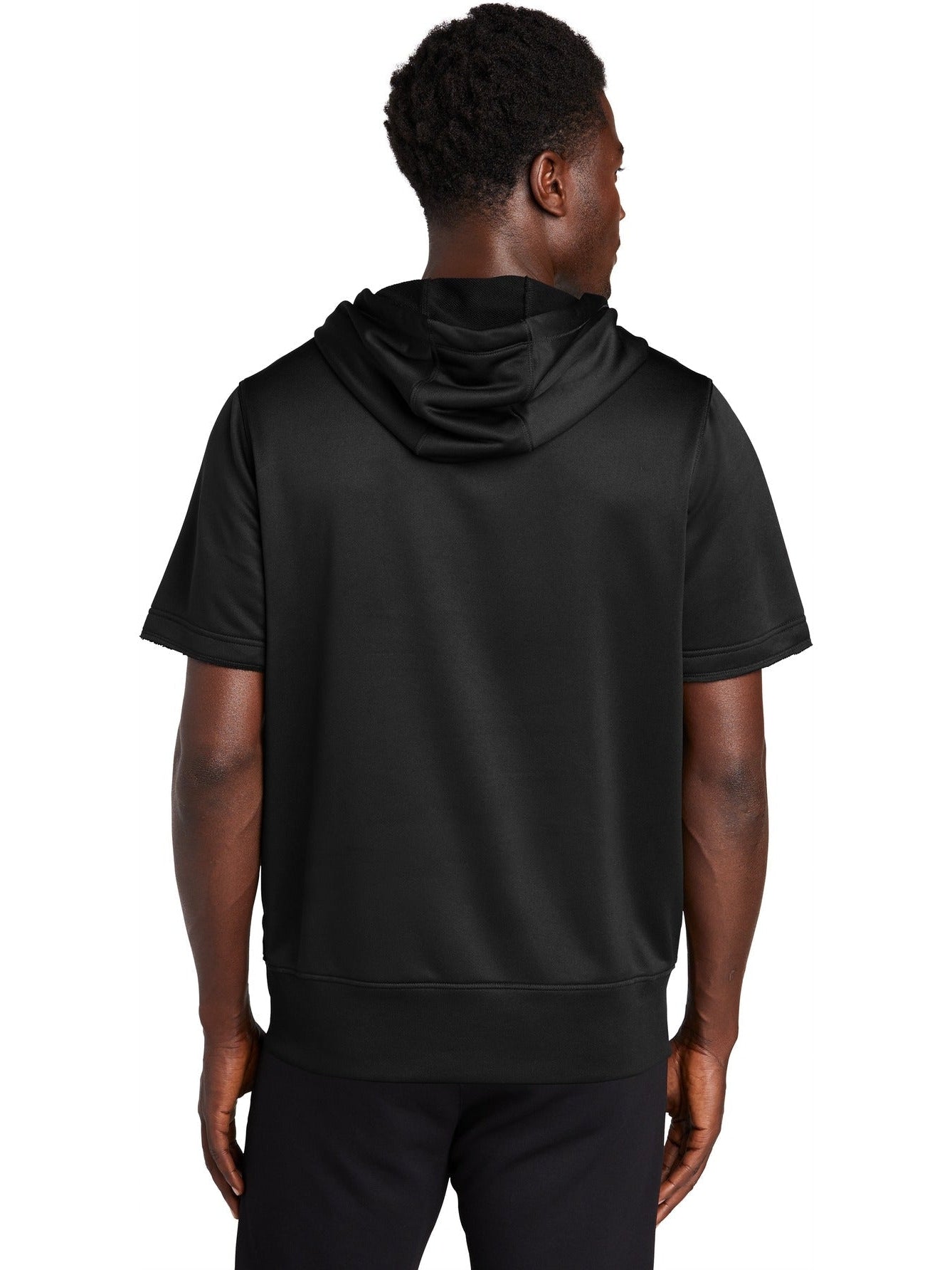 no-logo New Era  Performance Terry Short Sleeve Hoodie-Regular-New Era-Thread Logic