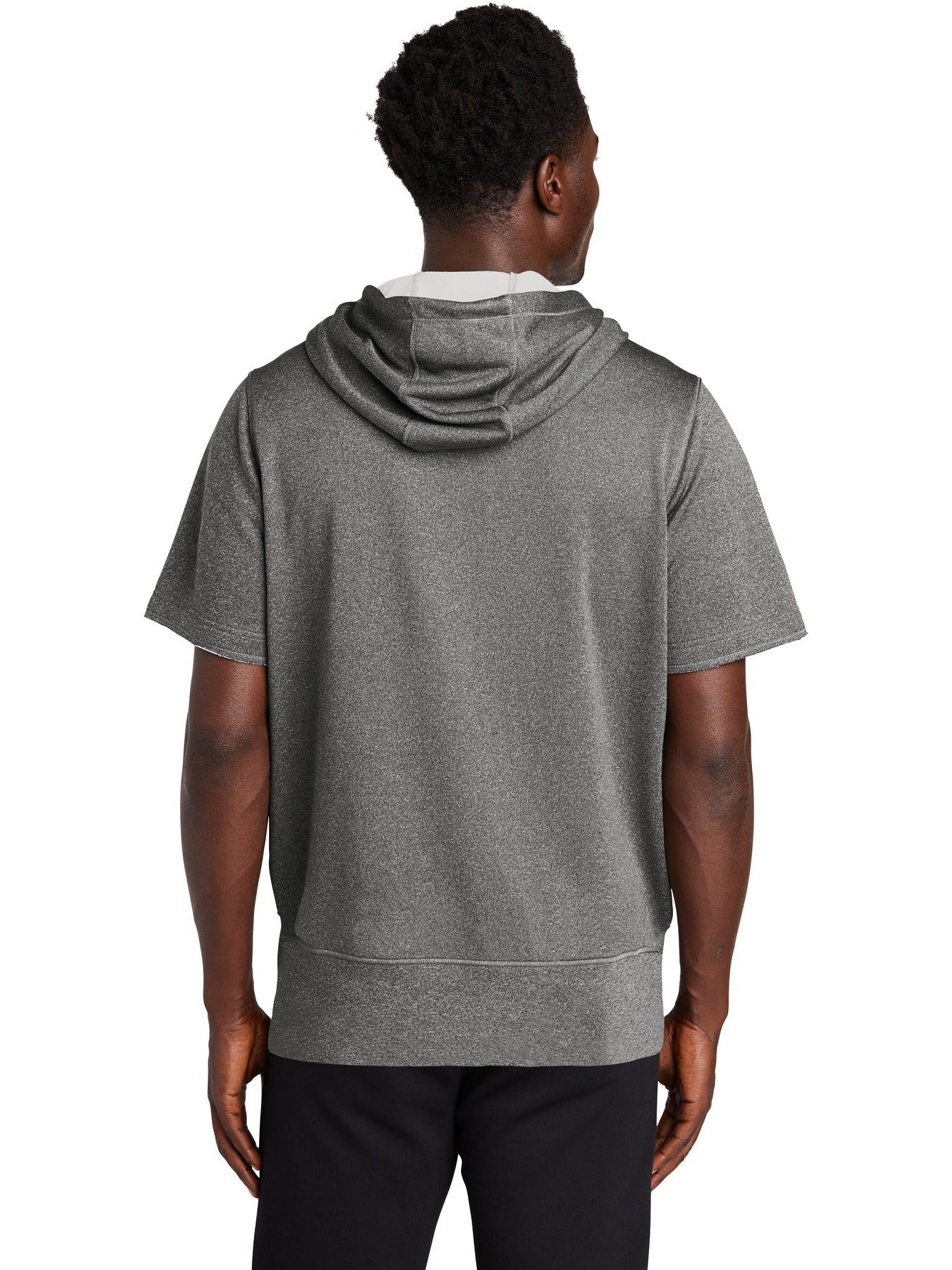 no-logo New Era  Performance Terry Short Sleeve Hoodie-Regular-New Era-Thread Logic