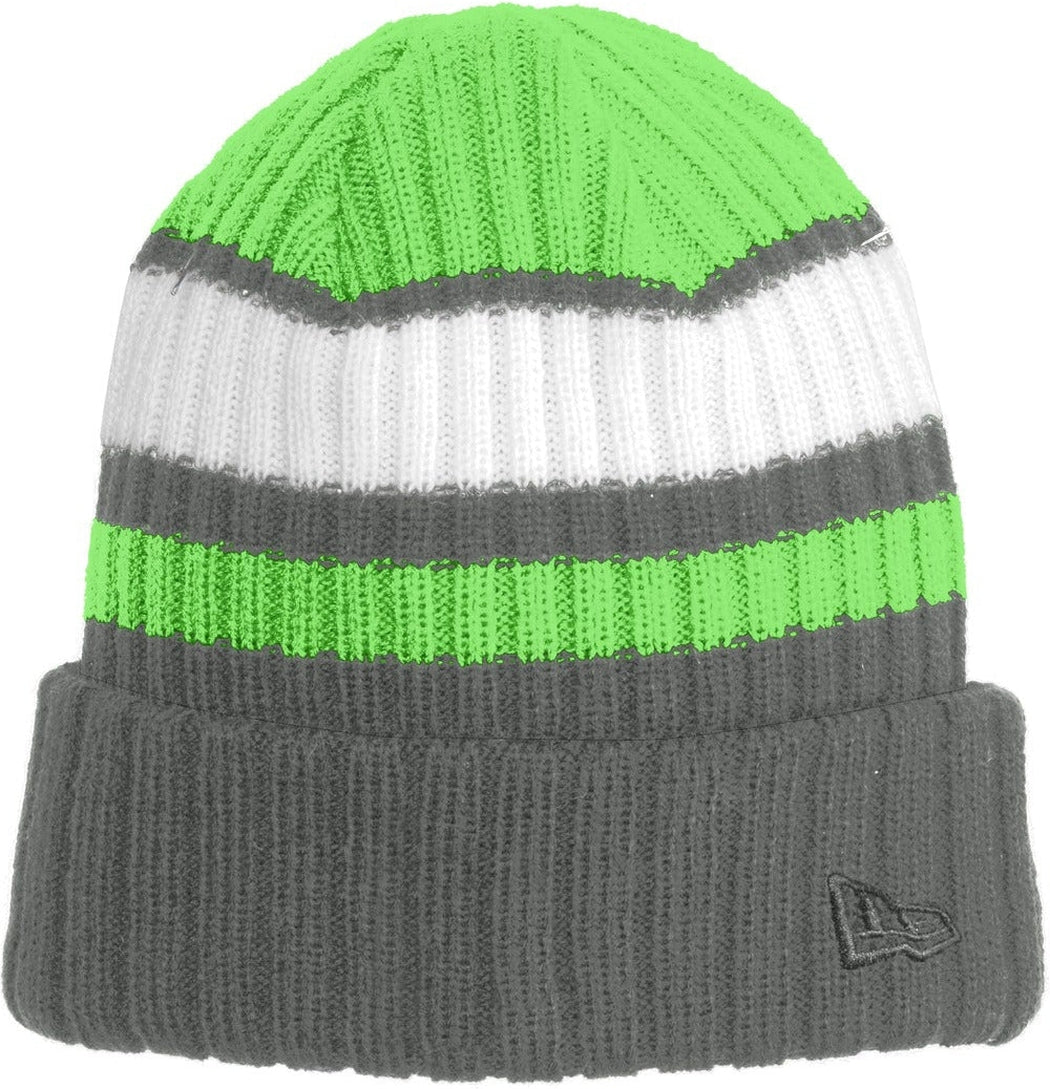 New Era Ribbed Tailgate Beanie-Regular-New Era-Cyber Green/Graphite-OSFA-Thread Logic 