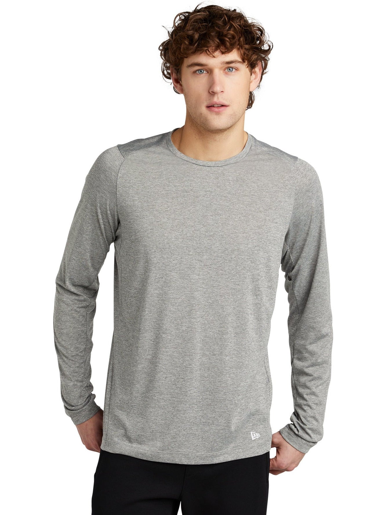 no-logo New Era Series Performance Long Sleeve Crew Tee-Regular-New Era-Thread Logic