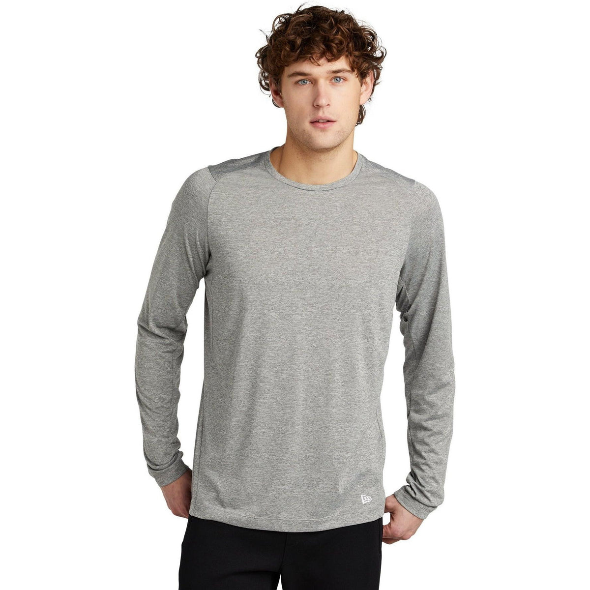no-logo New Era Series Performance Long Sleeve Crew Tee-Regular-New Era-Thread Logic
