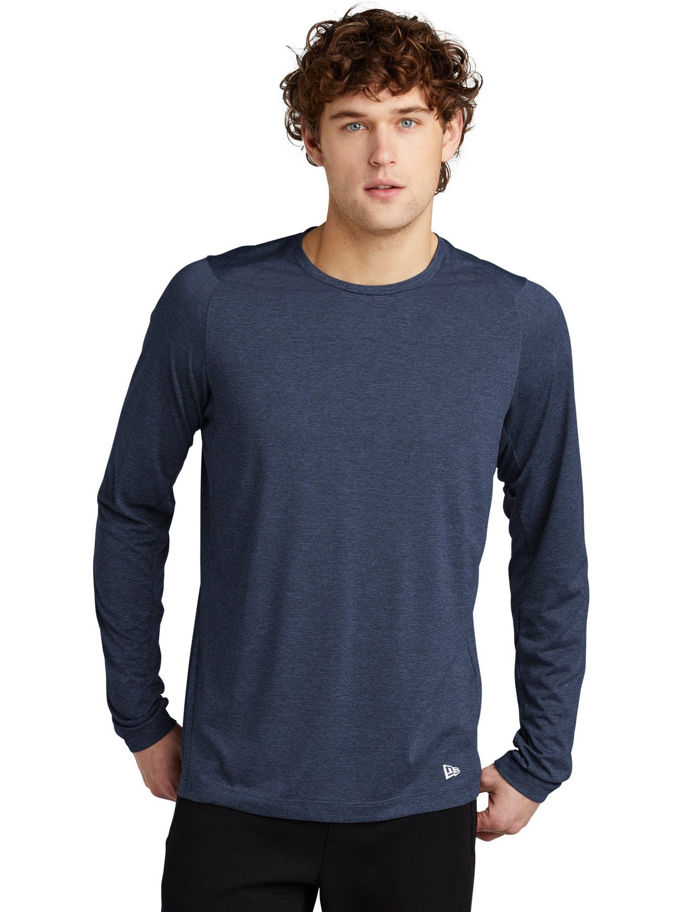 no-logo New Era Series Performance Long Sleeve Crew Tee-Regular-New Era-Thread Logic
