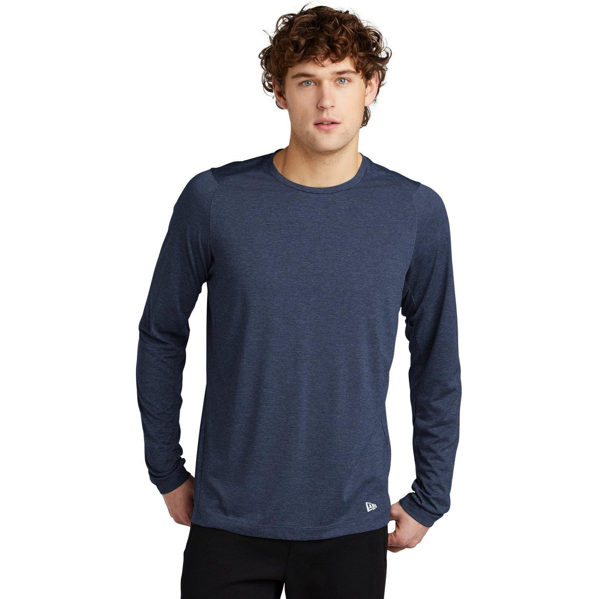 no-logo New Era Series Performance Long Sleeve Crew Tee-Regular-New Era-Thread Logic