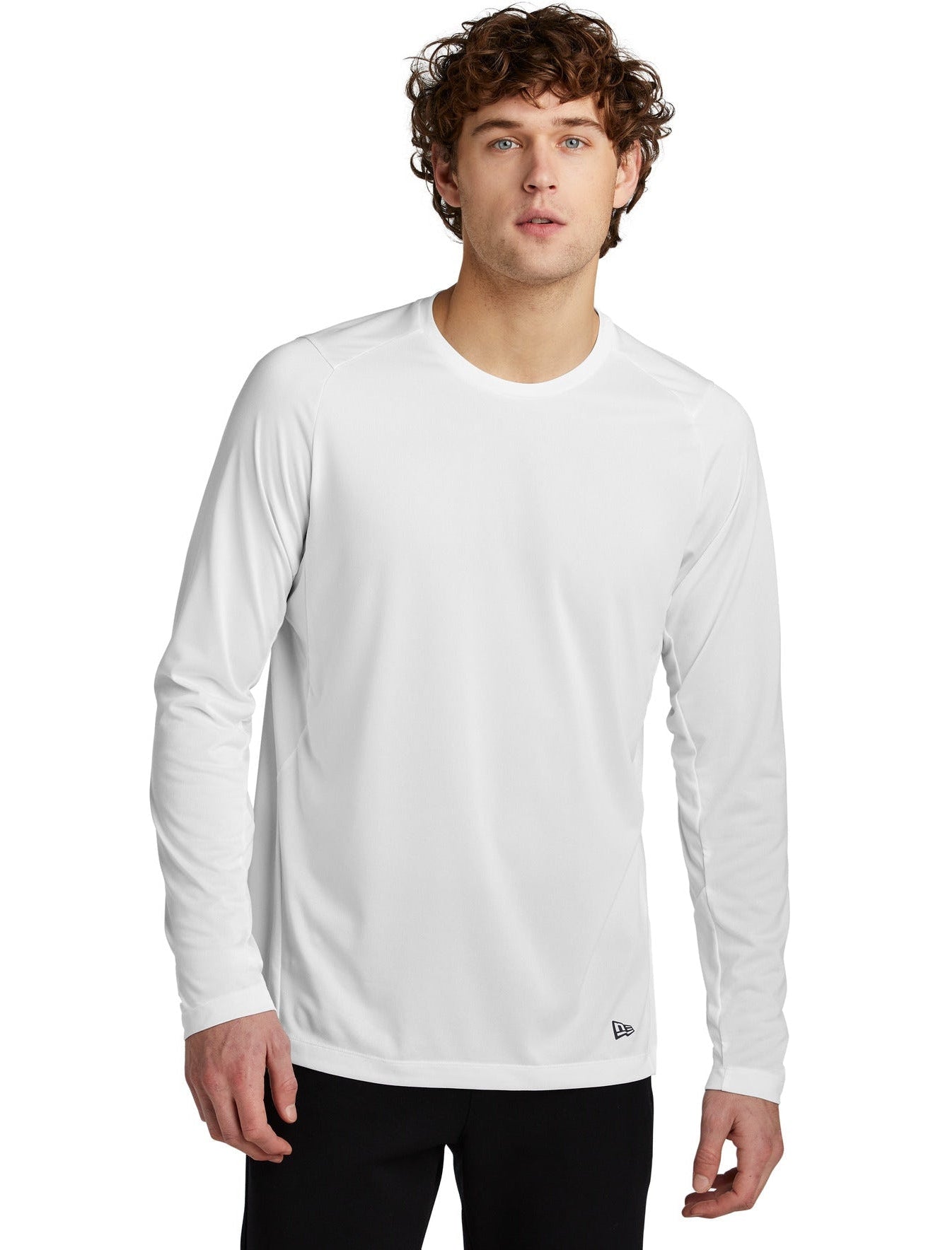 no-logo New Era Series Performance Long Sleeve Crew Tee-Regular-New Era-Thread Logic