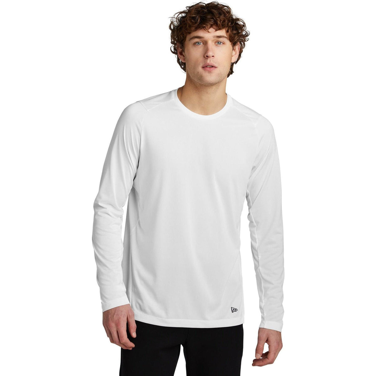 no-logo New Era Series Performance Long Sleeve Crew Tee-Regular-New Era-Thread Logic