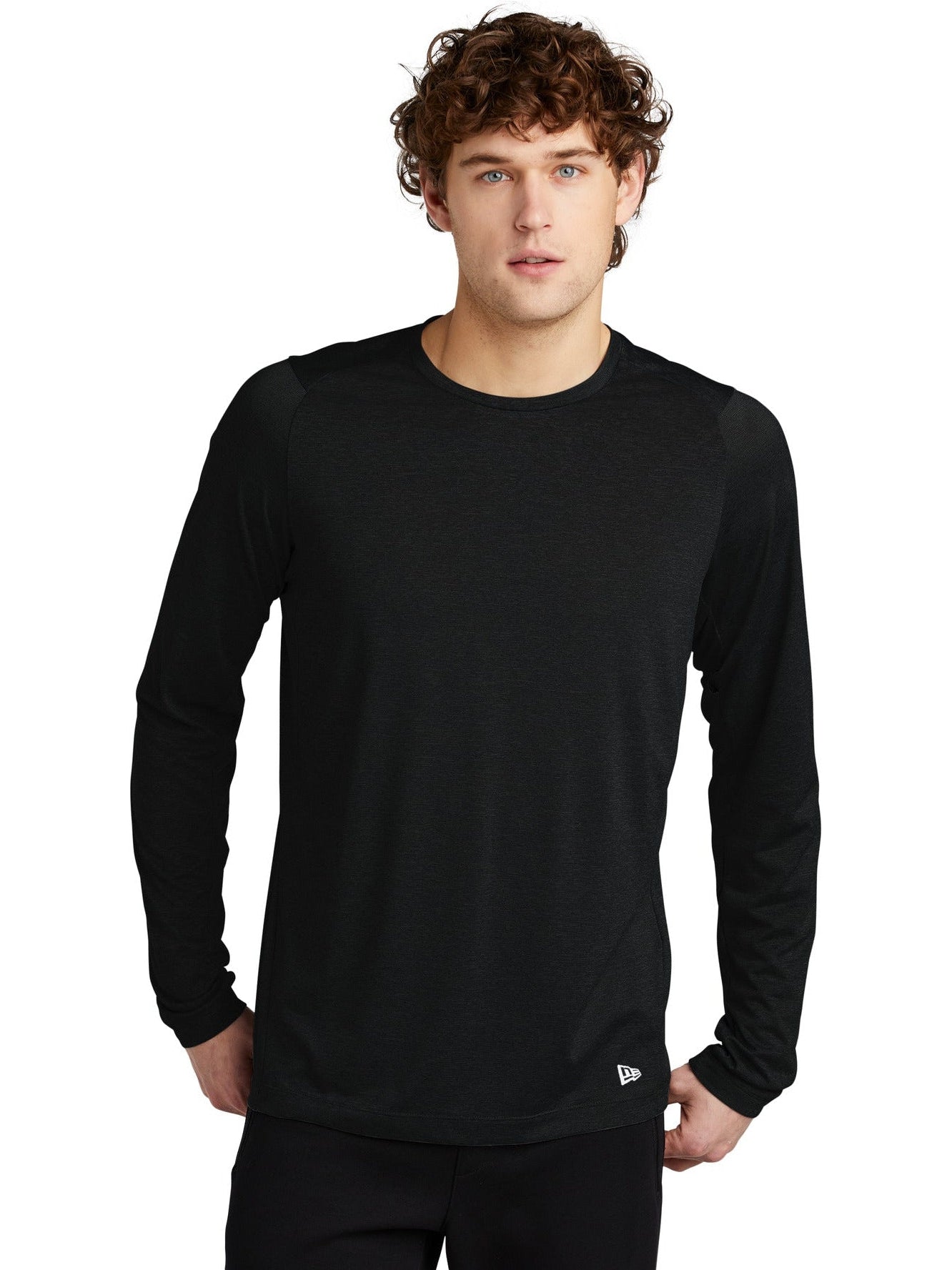 no-logo New Era Series Performance Long Sleeve Crew Tee-Regular-New Era-Thread Logic