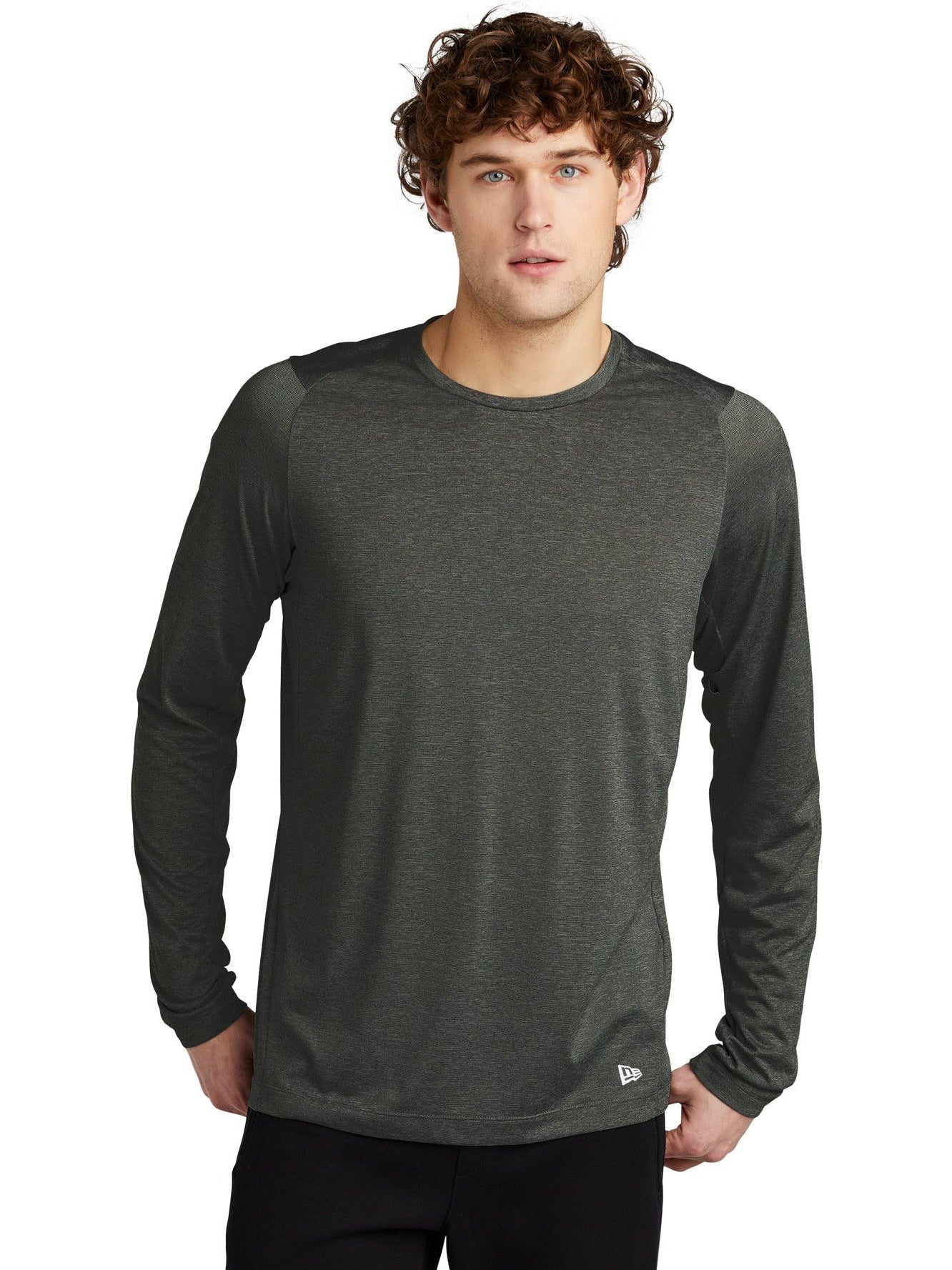no-logo New Era Series Performance Long Sleeve Crew Tee-Regular-New Era-Thread Logic
