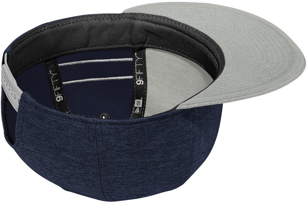 no-logo New Era Shadow Heather Striped Flat Bill Snapback Cap-Regular-New Era-Thread Logic 